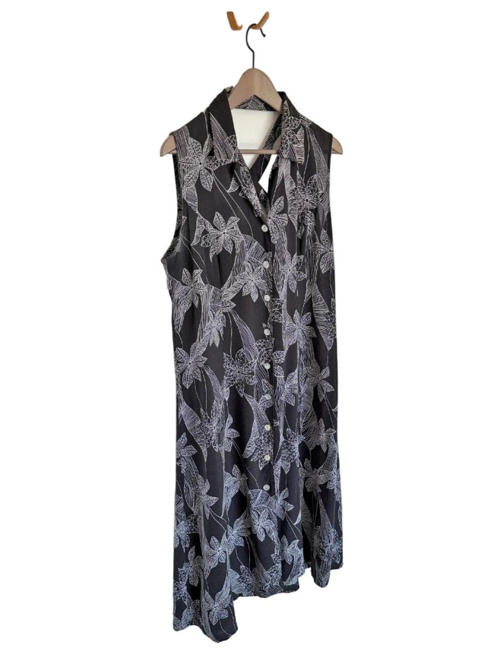 Vintage 90s California Krush Button Front Midi Dress, Size 14